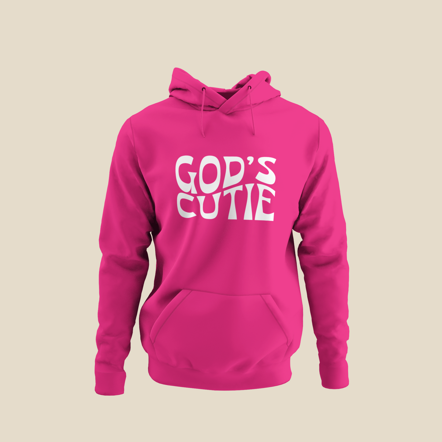 White Swirl God's Cutie Royal Blue Hoodie